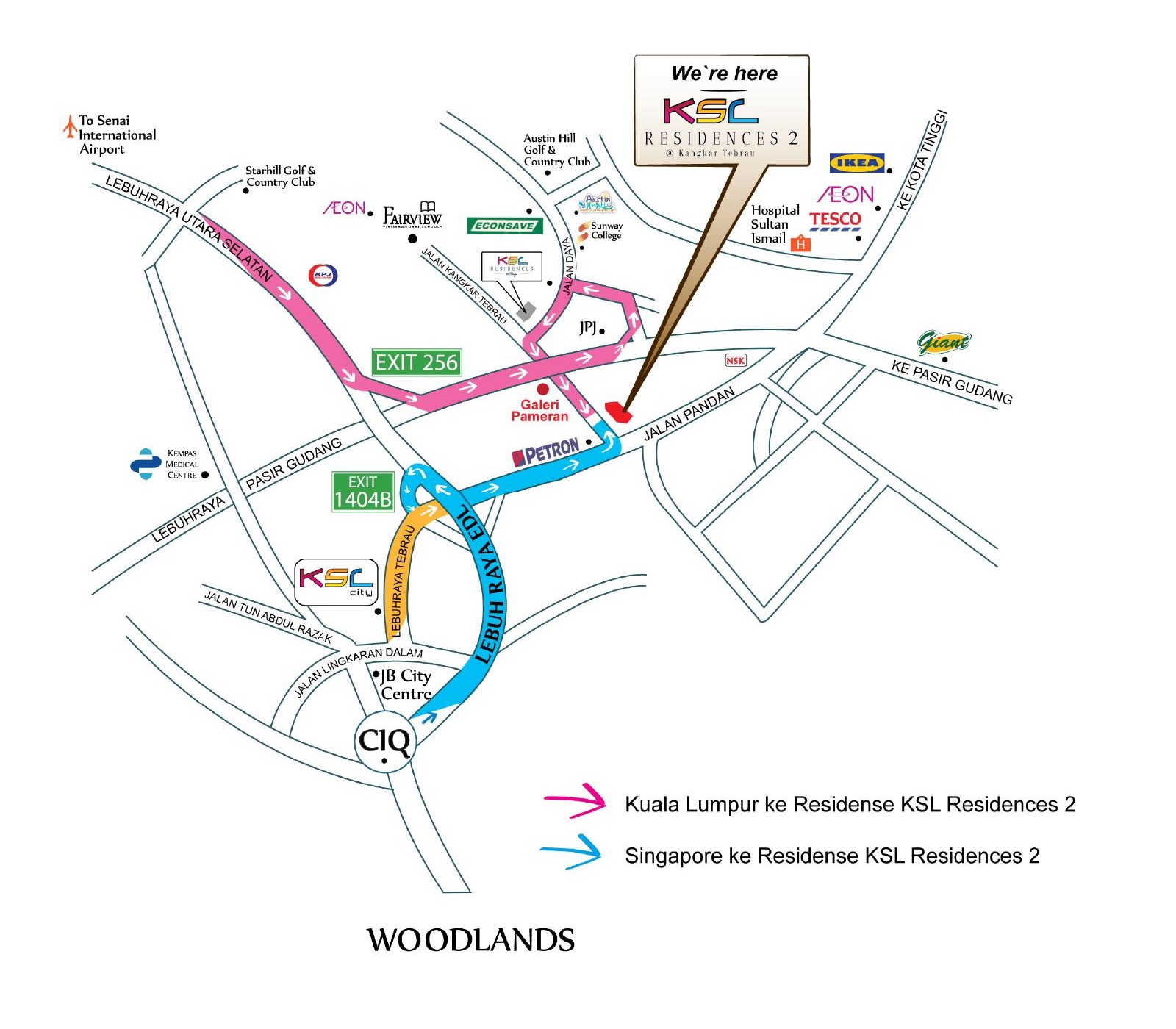 KSL Residence 2 Location Maps